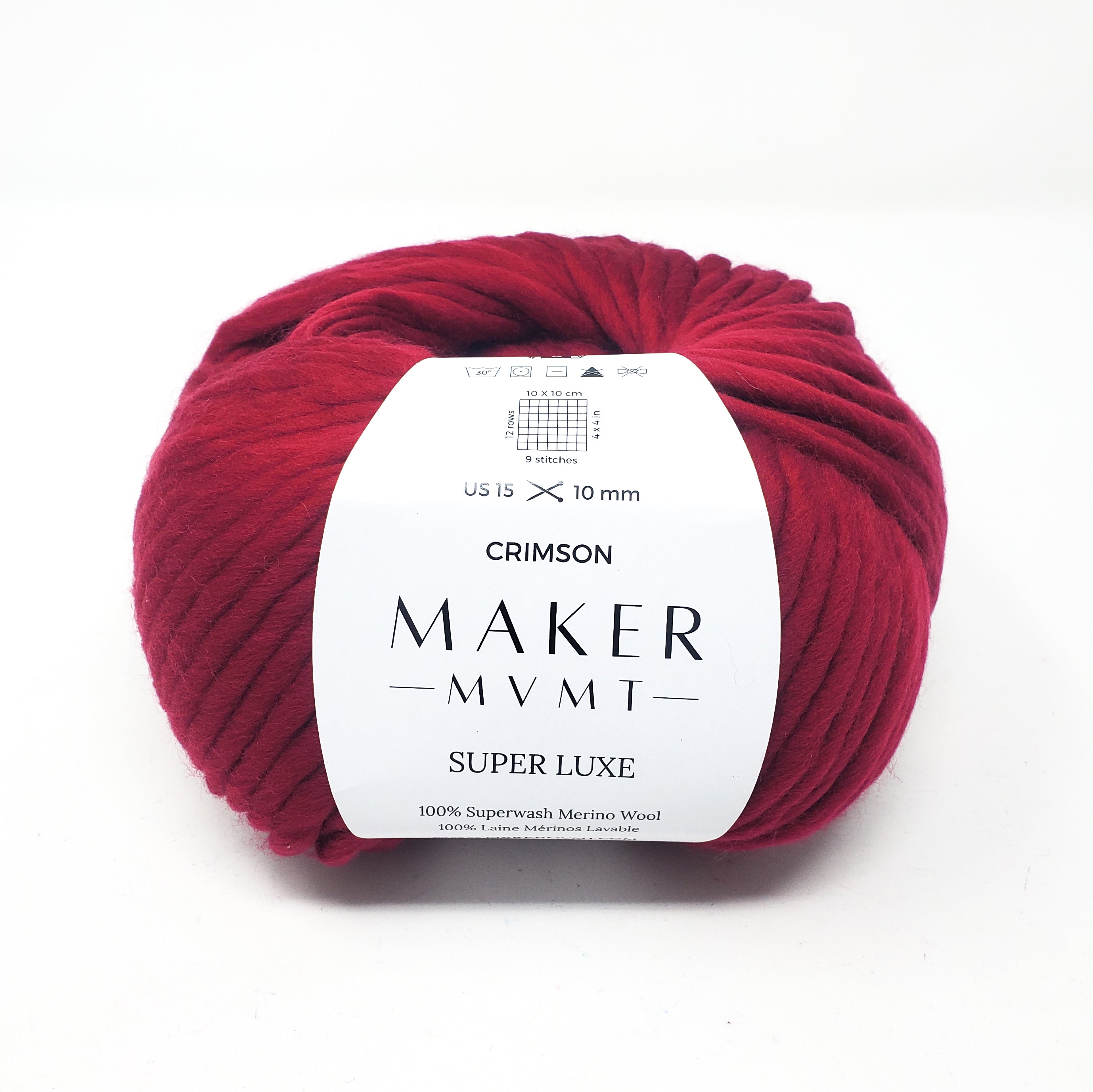 Crimson - Super Luxe 100% Superwash Merino Wool