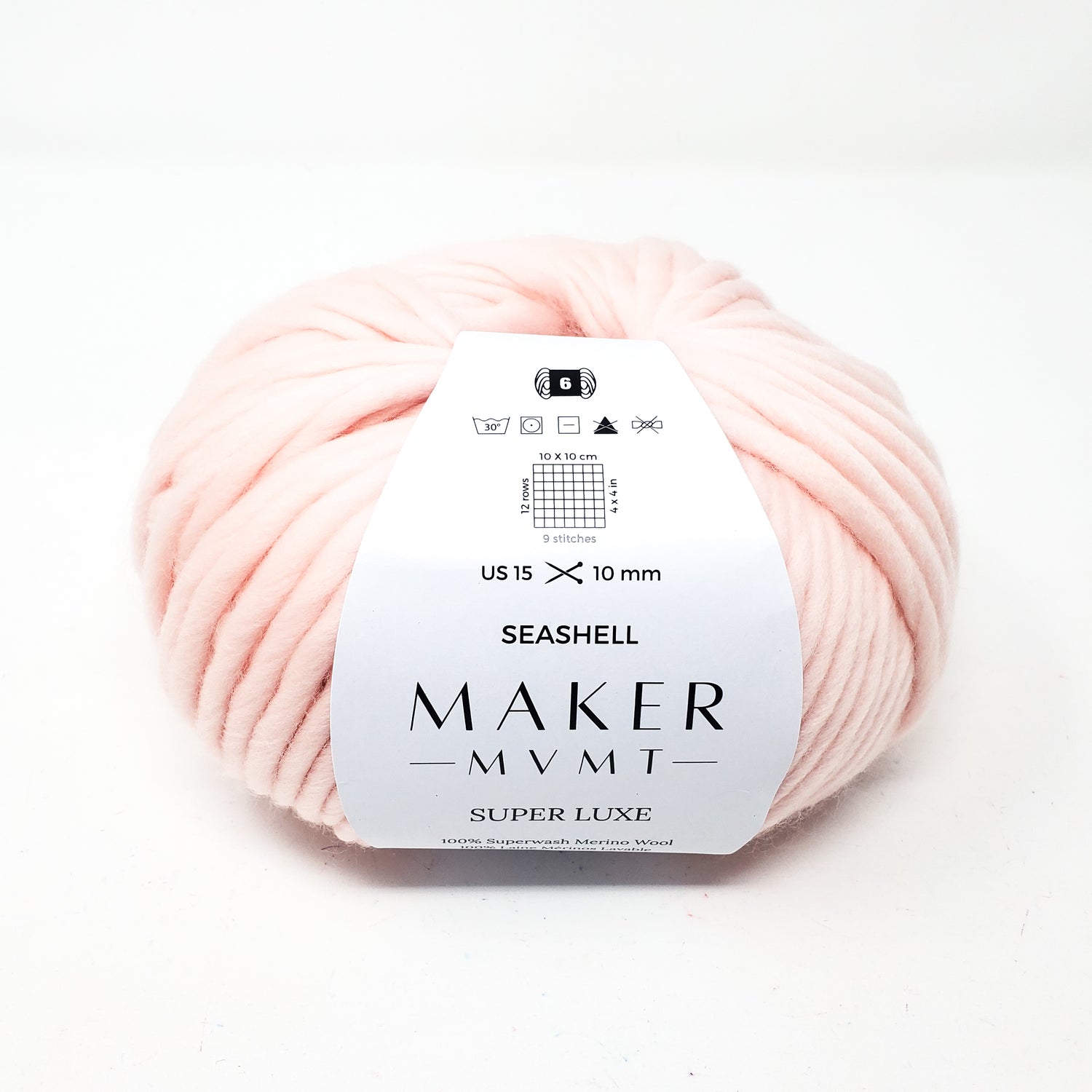 Seashell - Super Luxe 100% Superwash Merino Wool